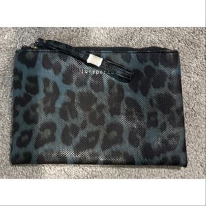 Leopard Print Clutch or as cosmetic bag